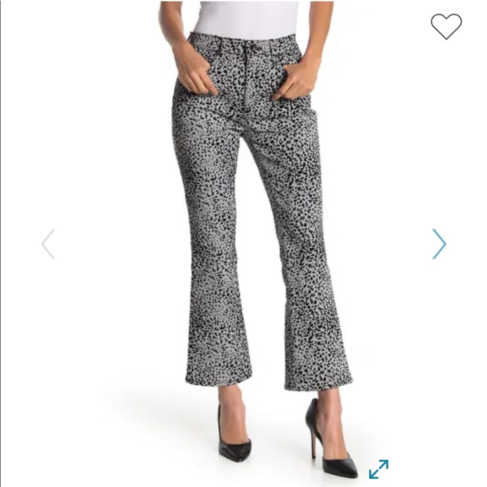 Frame cheetah print flare crop.. sold out!